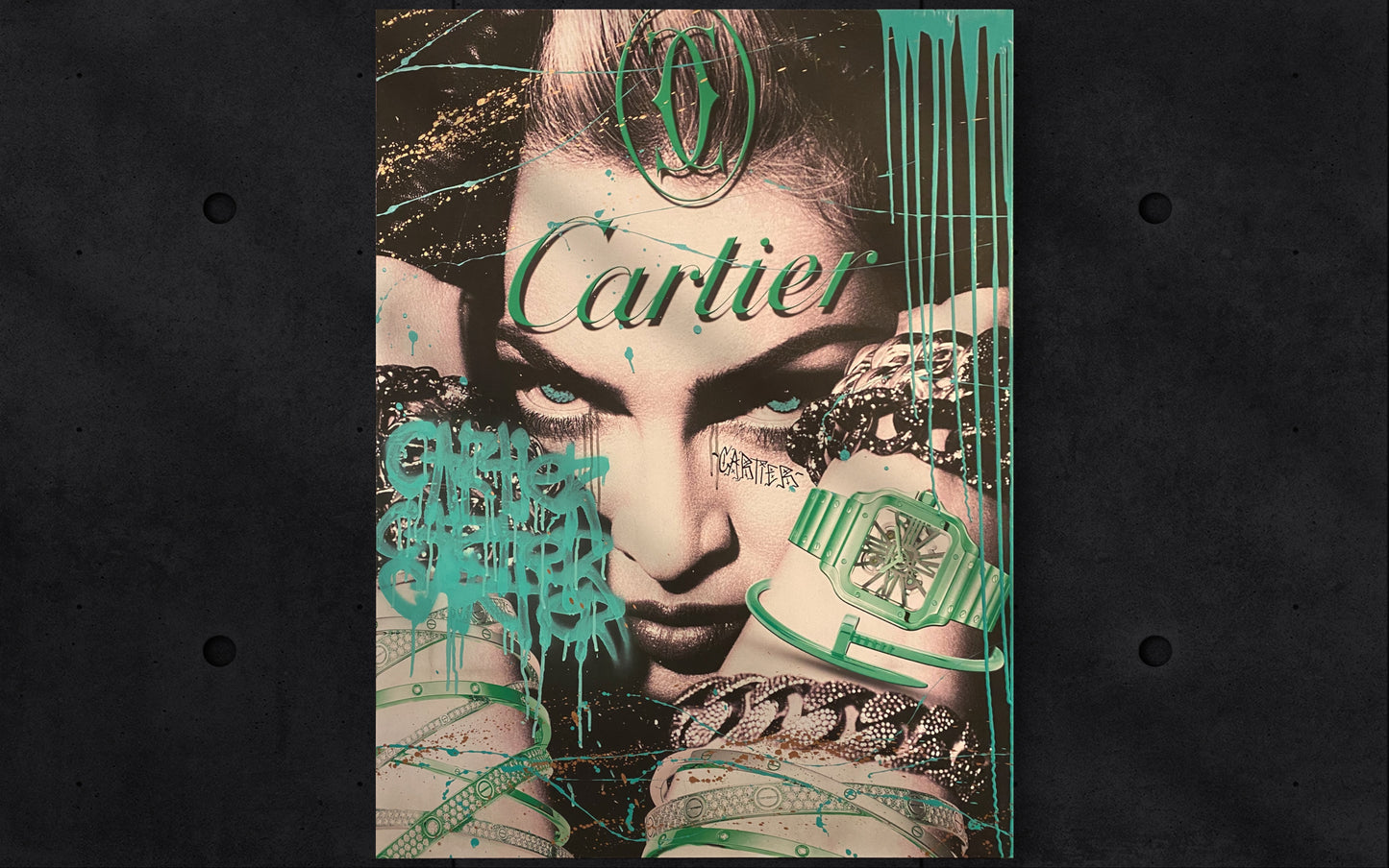 Teal Madonna x Cartier